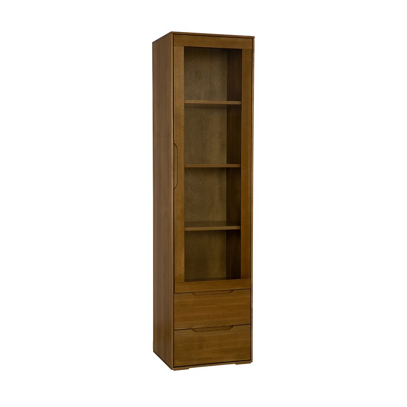 Witryna bukowa KW420 PRAWA Orzech DREWMAX