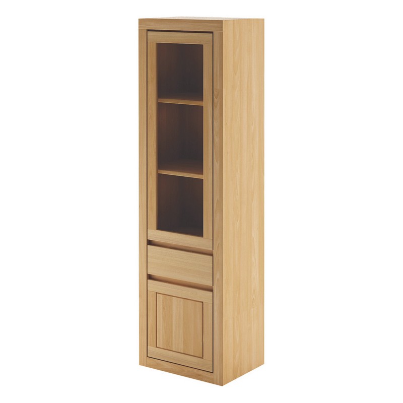 Witryna dębowa KW301 PRAWA Dark DREWMAX Witryna dębowa KW301 PRAWA Dark DREWMAX