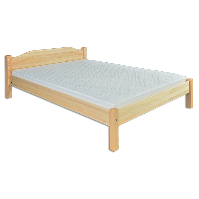 LK106 łóżko S160 D200 sosna surowy DREWMAX