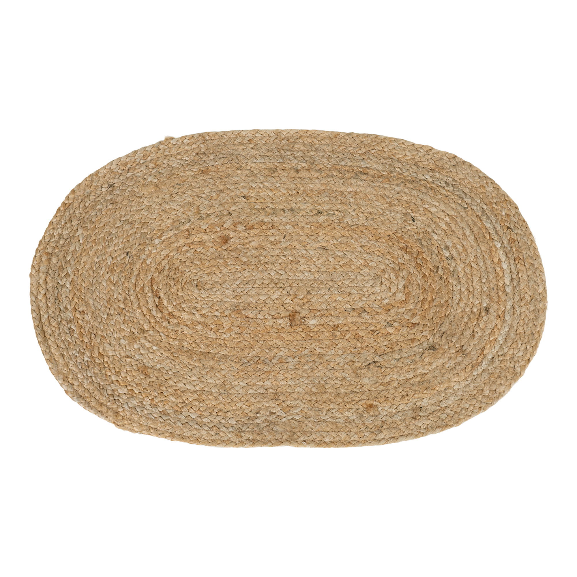 Wycieraczka z plecionej juty BOMBAY owalna 50x80 cm naturalny Wycieraczka z plecionej juty BOMBAY owalna 50x80 cm naturalny