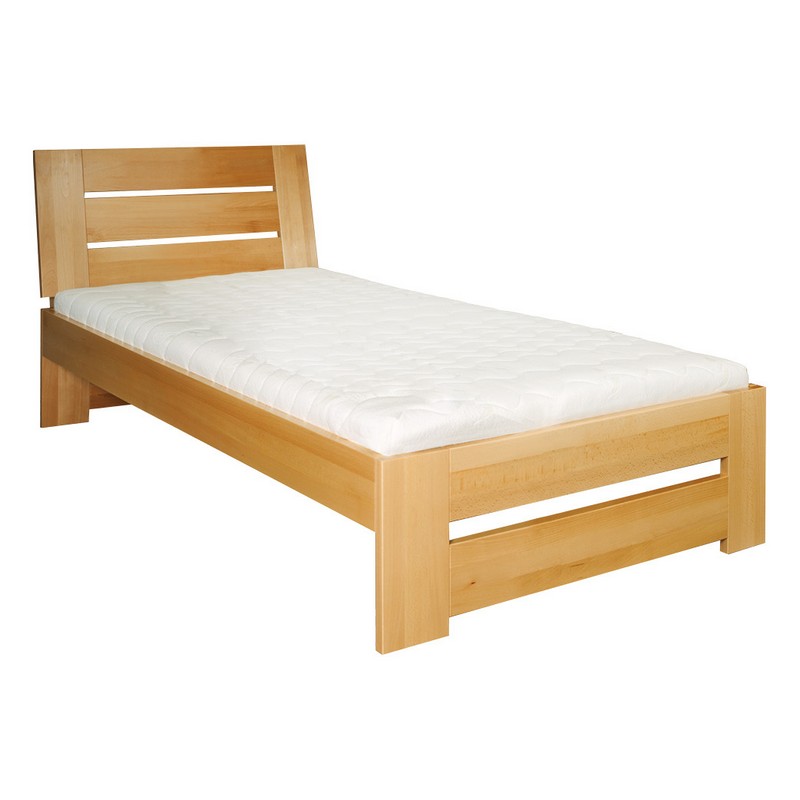 Łóżko bukowe LK182 Surowy nielakierowany 100x200 DRWEMAX