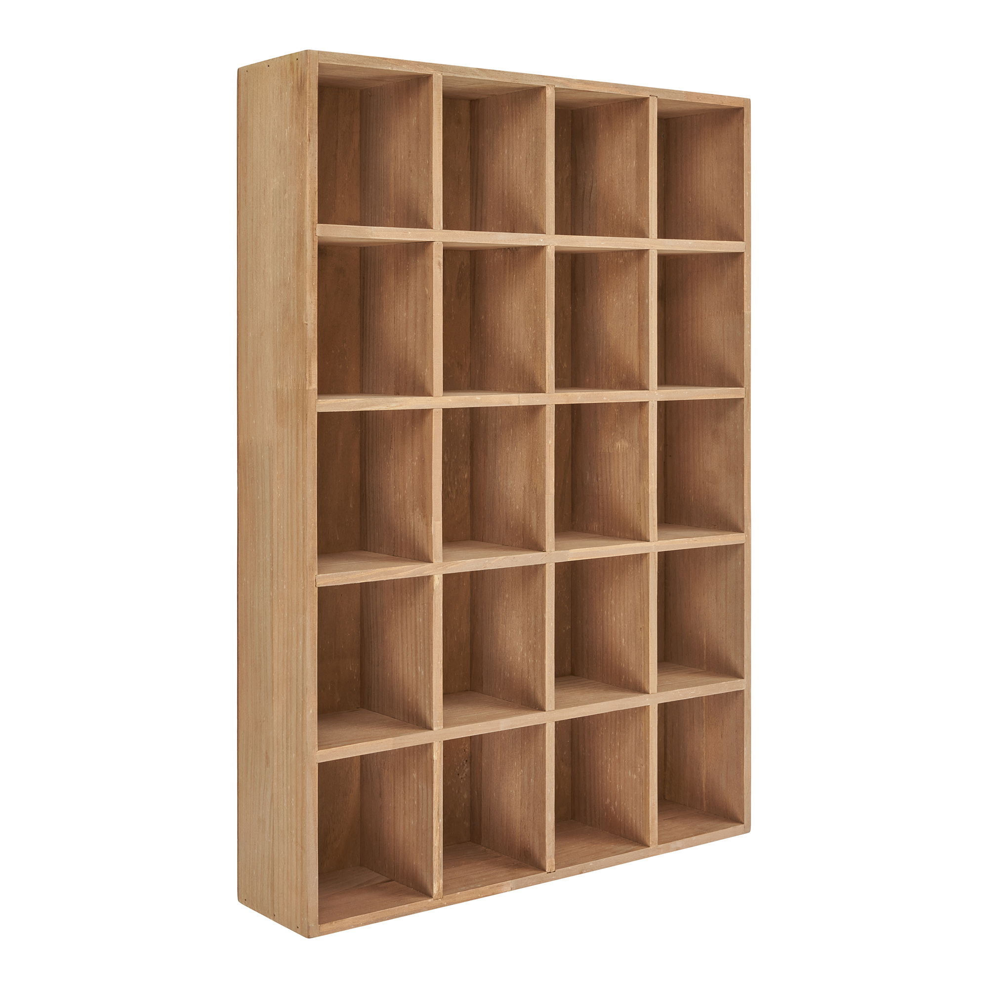 Półka ścienna MOSS z przegrodami drewno sosnowe 44x10x63 cm - naturalny Półka ścienna MOSS z przegrodami drewno sosnowe 44x10x63 cm - naturalny