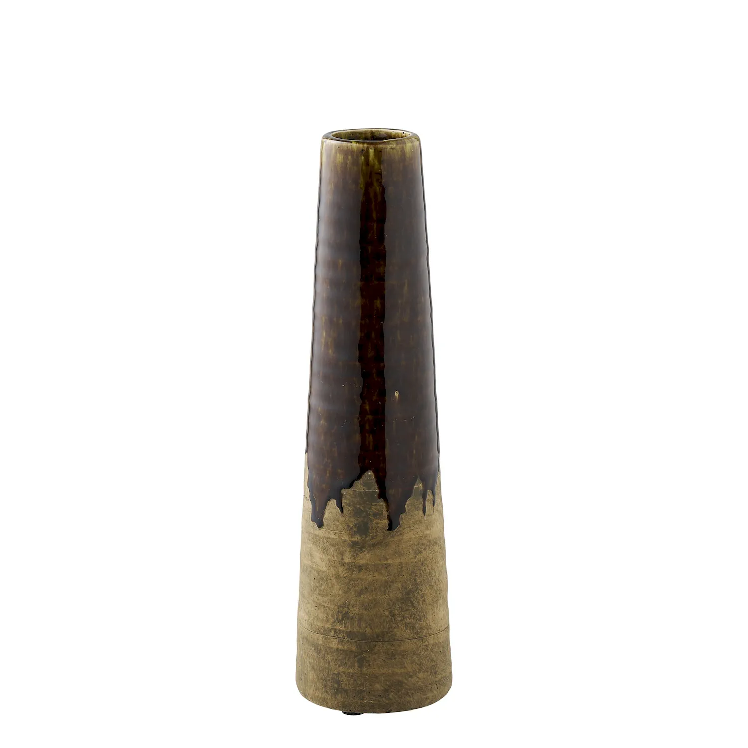 Wazon ceramiczny 11x39 brązowy