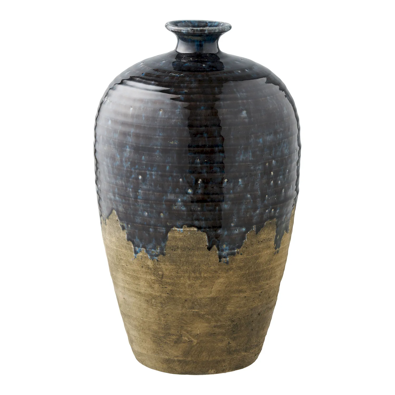 Wazon ceramiczny 27x44,5 ciemnoniebieski