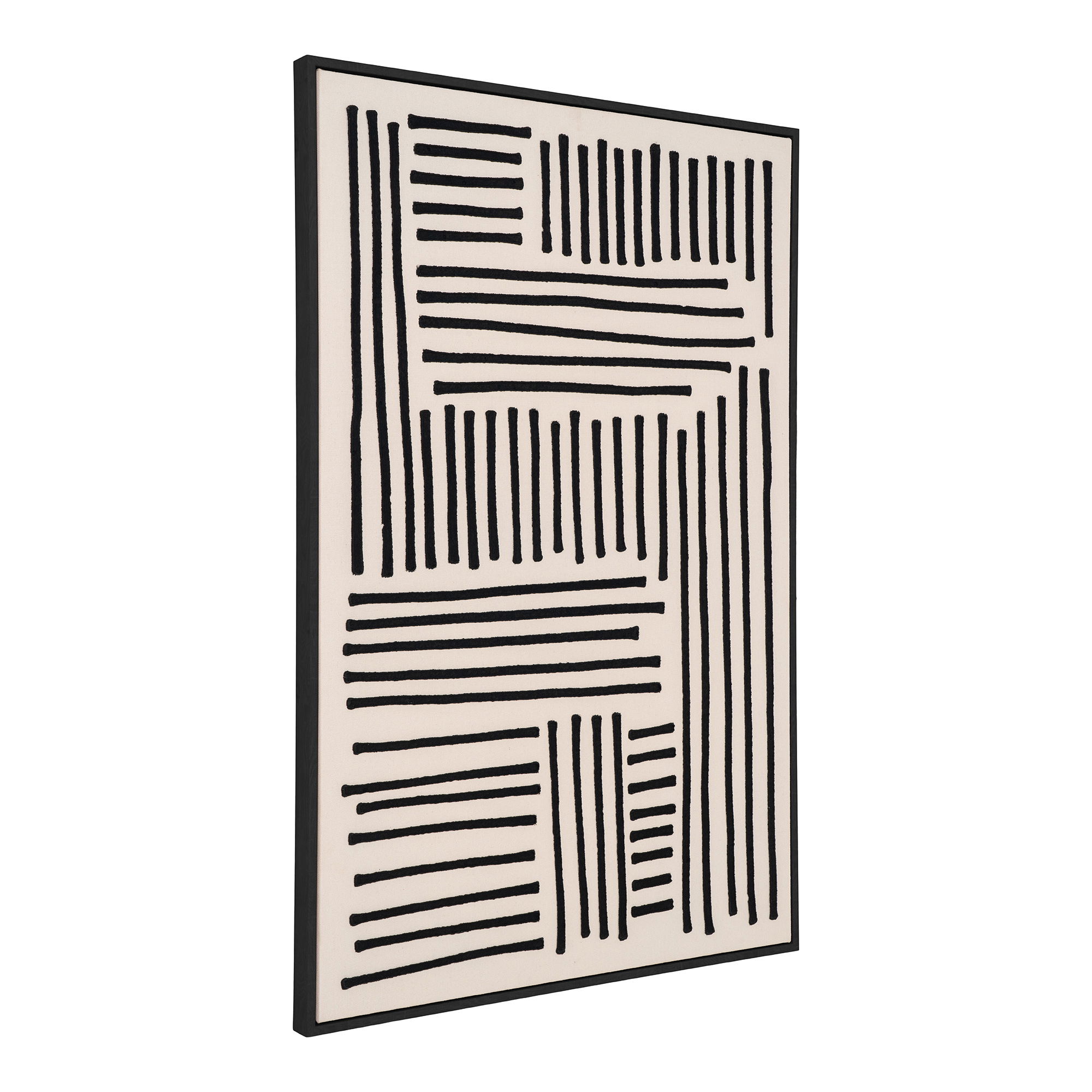 Obraz na płótnie LAPARI 60x90 beżowo-czarny