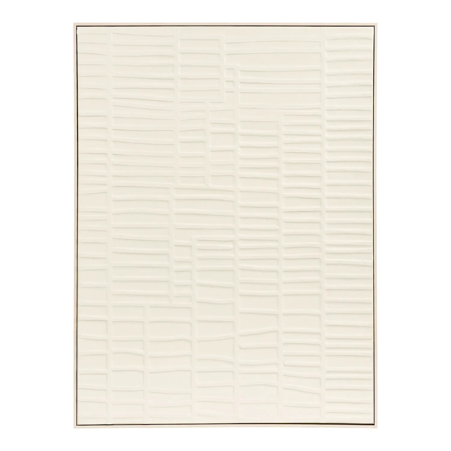 Dekoracja ścienna ENA 60x80 cm ryflowana beżowa