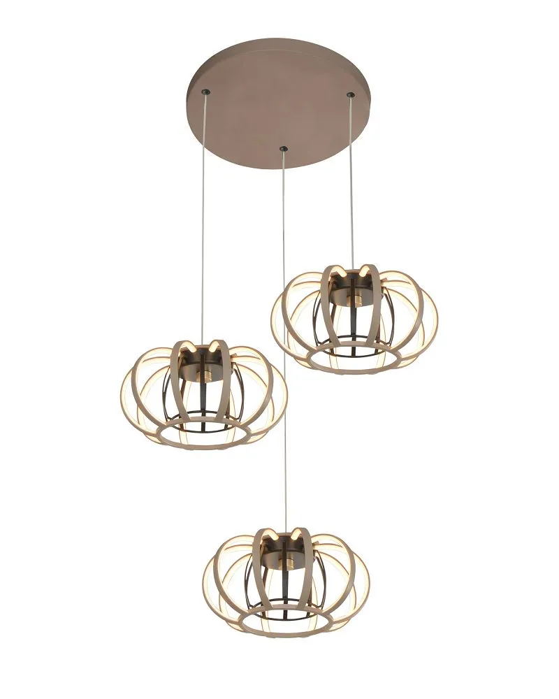 Lampa wisząca SALO 3 LED kaszmirowy czarny