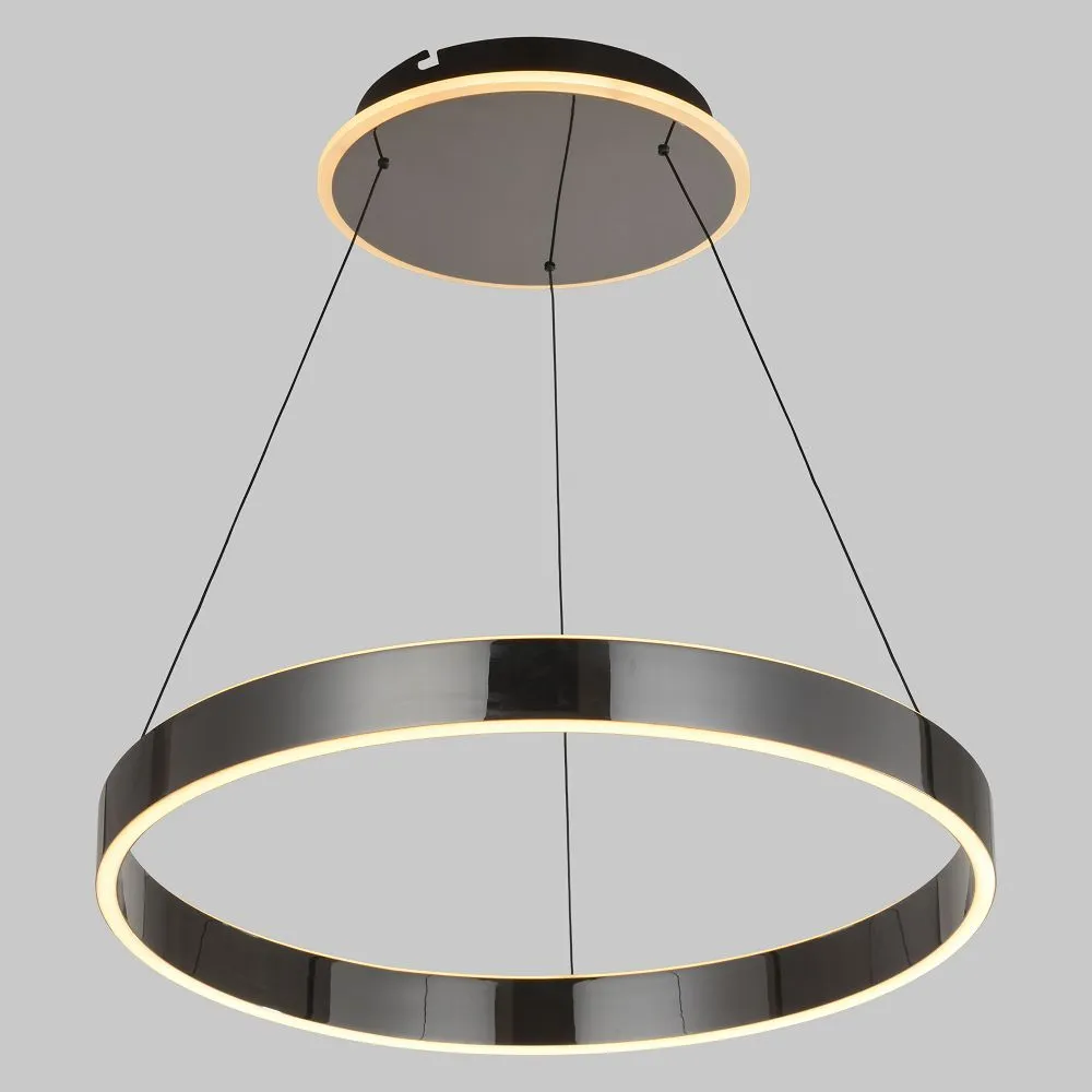 Lampa wisząca MARLING LED czarny chrom