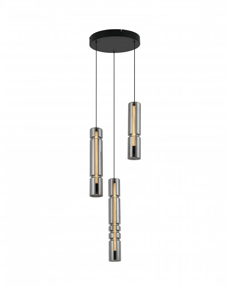 Lampa wisząca CILINDRO 3 LED dymiony Lampa wisząca CILINDRO 3 LED dymiony