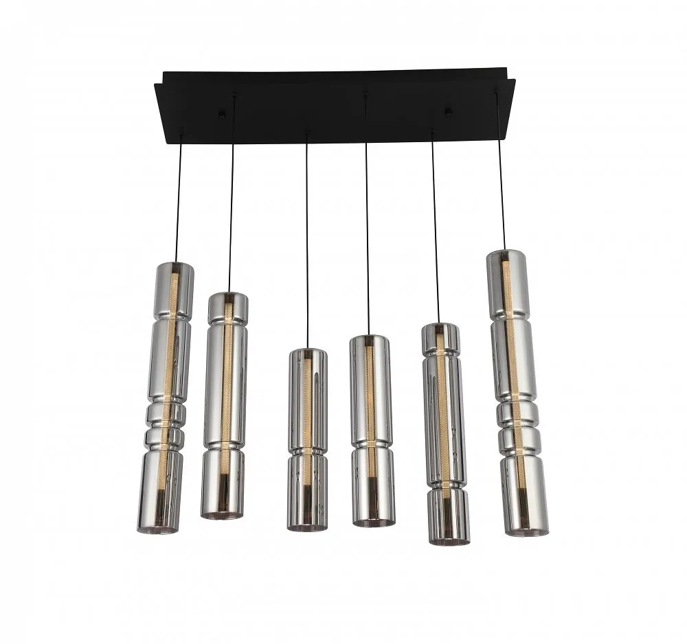 Lampa wisząca CILINDRO 6 LED dymiony Lampa wisząca CILINDRO 6 LED dymiony