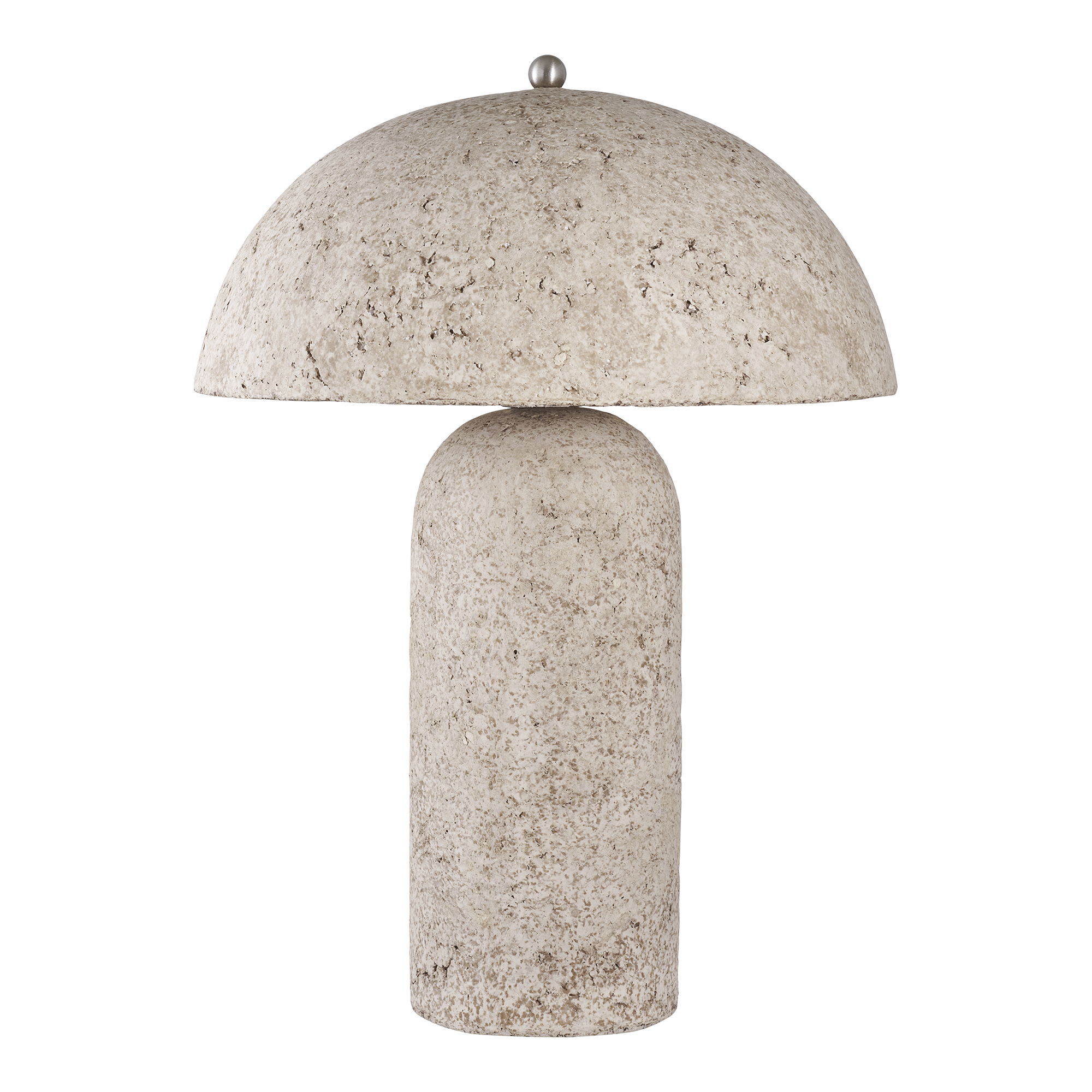 Lampa stołowa ASTLEY papier-mâché - kamienny szary