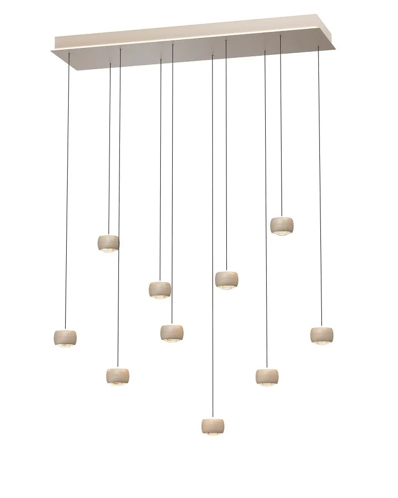 Lampa wisząca QUIBERON 10 LED kaszmirowa