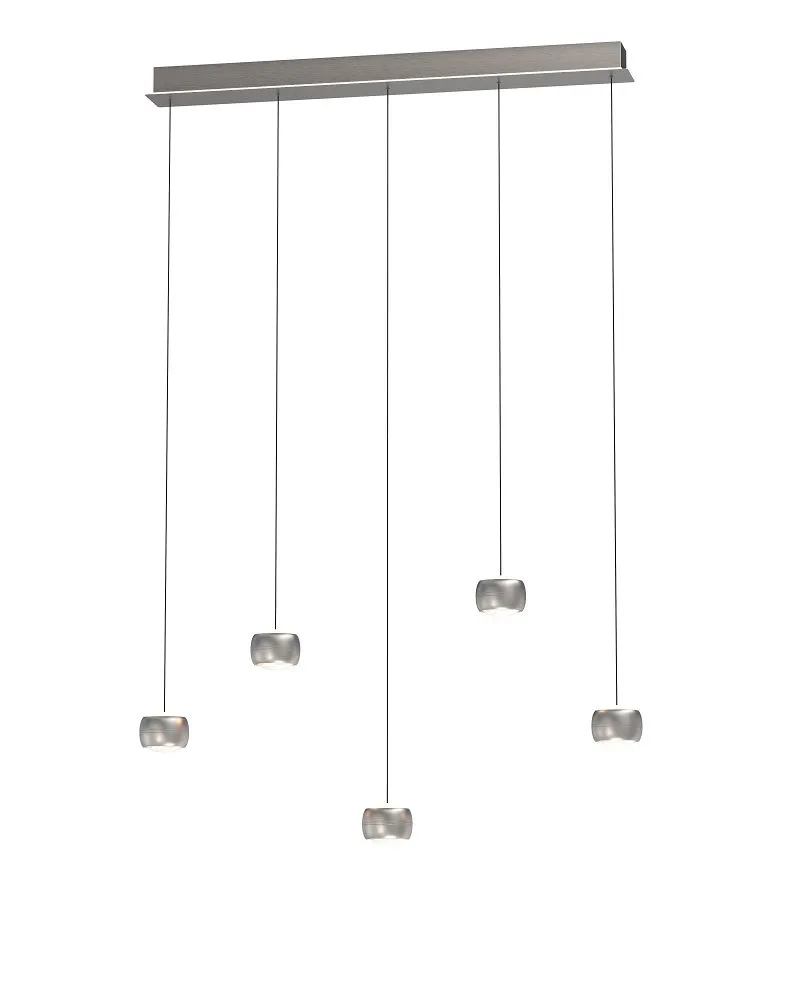 Lampa wisząca QUIBERON 5 LED nikiel szampański