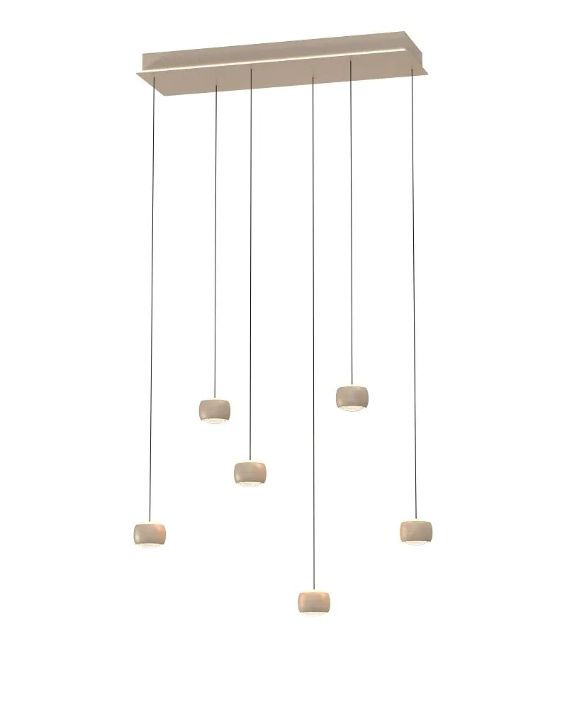 Lampa wisząca QUIBERON 6 LED kaszmirowa Lampa wisząca QUIBERON 6 LED kaszmirowa