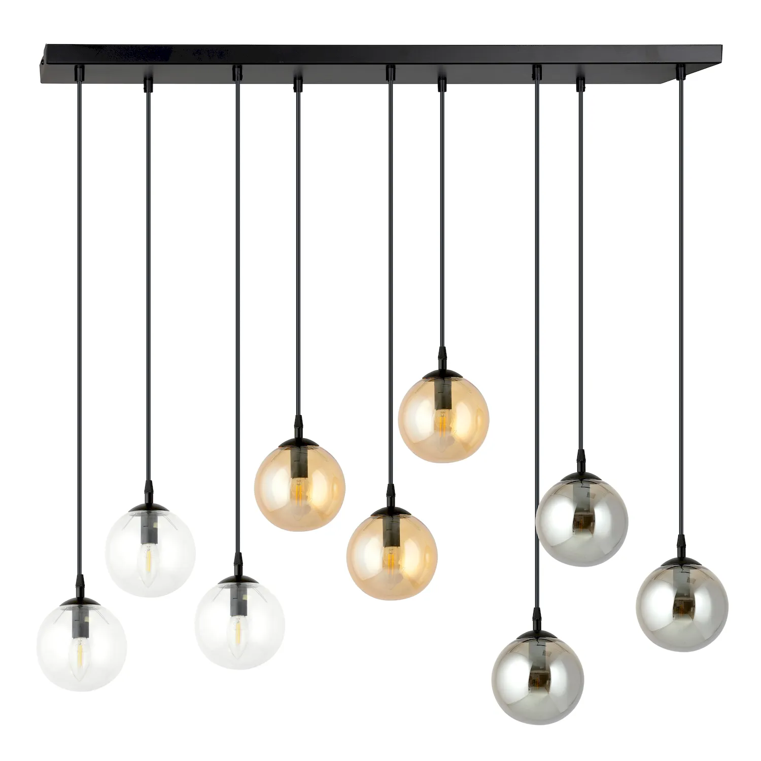 Lampa wisząca COSMO 9 czarny MIX
