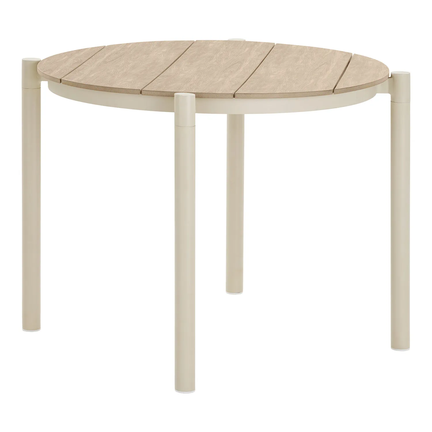 Stół ogrodowy okrągły ABELA 90cm naturalny piaskowe nogi Stół ogrodowy okrągły ABELA 90cm naturalny piaskowe nogi