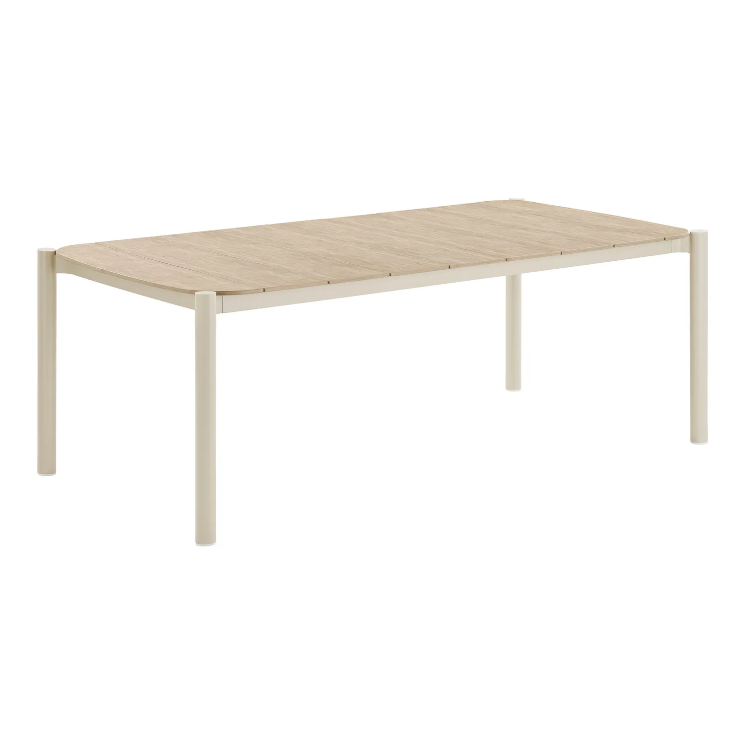 Stół ogrodowy ABELA 100x200cm naturalny piaskowe nogi Stół ogrodowy ABELA 100x200cm naturalny piaskowe nogi