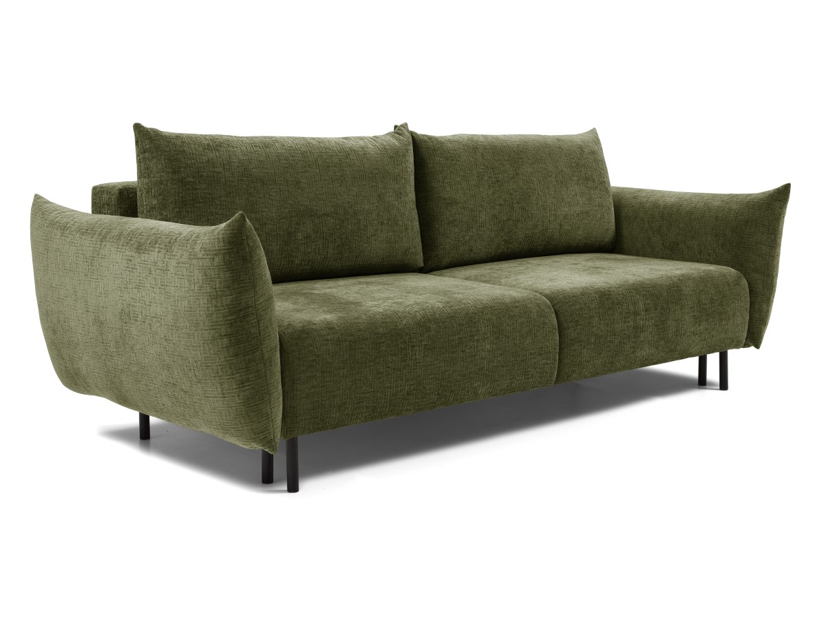 Sofa rozkładana z pojemnikiem ADEL 240 cm oliwkowa Sofa rozkładana z pojemnikiem ADEL 240 cm oliwkowa