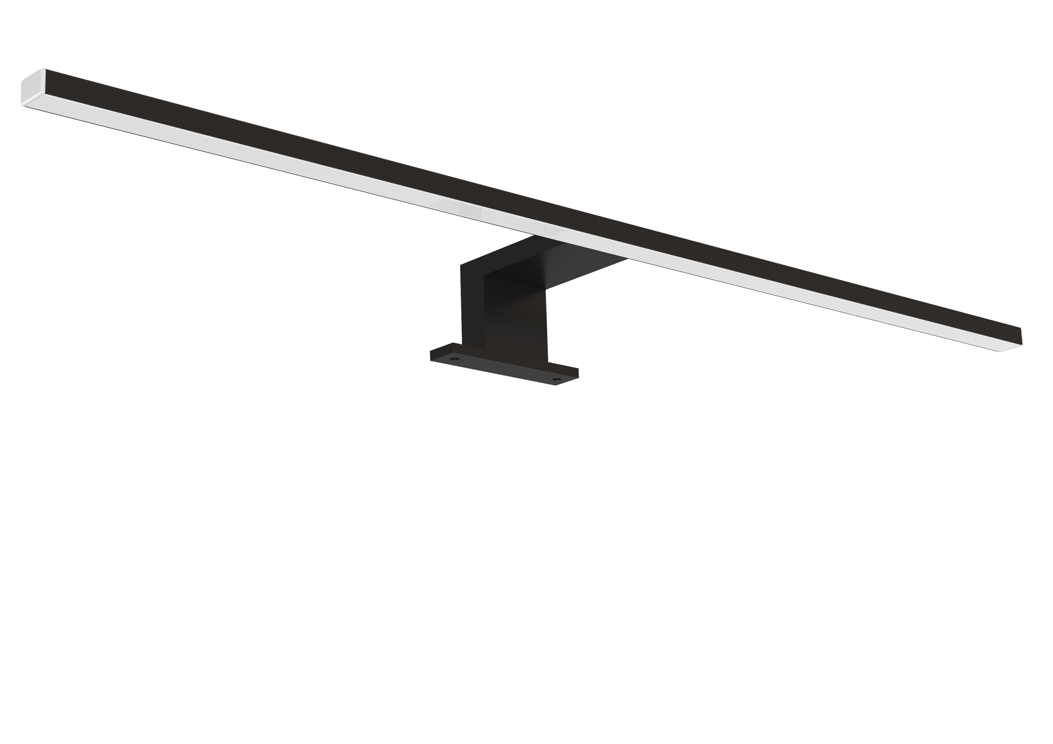 Lampa LED CAPRI czarna 60cm czarny mat