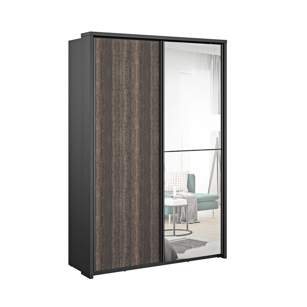 Szafa 2-drzwiowa ARTI AR-21 160cm czarny/wenge mali