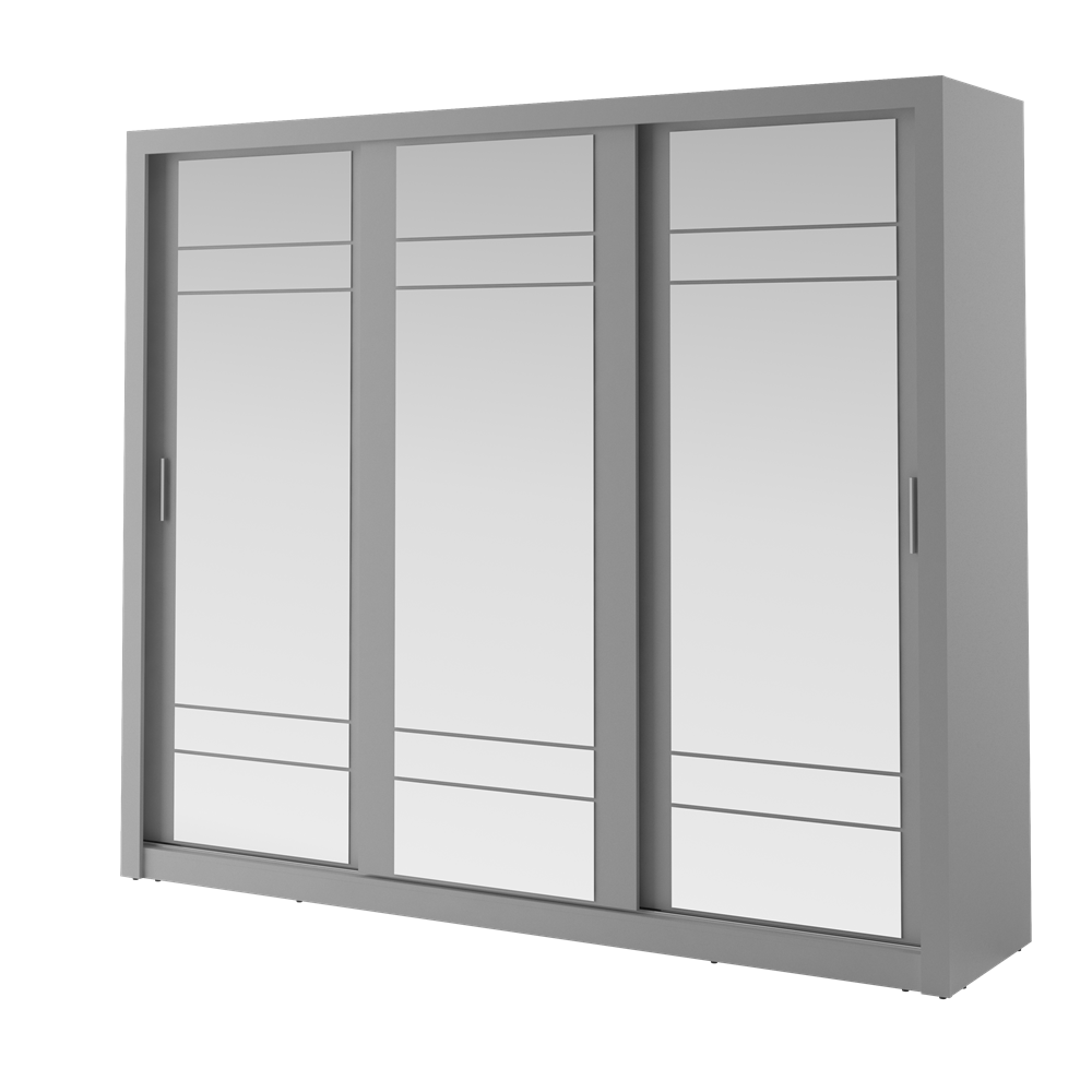 Szafa 3-drzwiowa ARTI AR-02 250cm szara