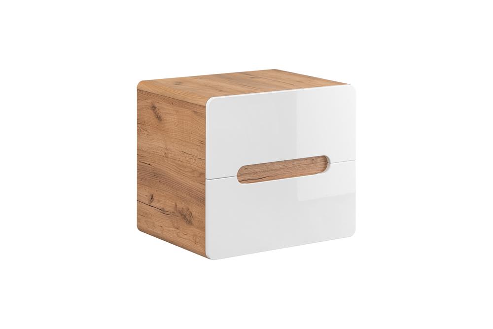 Szafka pod umywalkę z 2 szufladami ARUBA dąb craft, biały 60x53x46cm