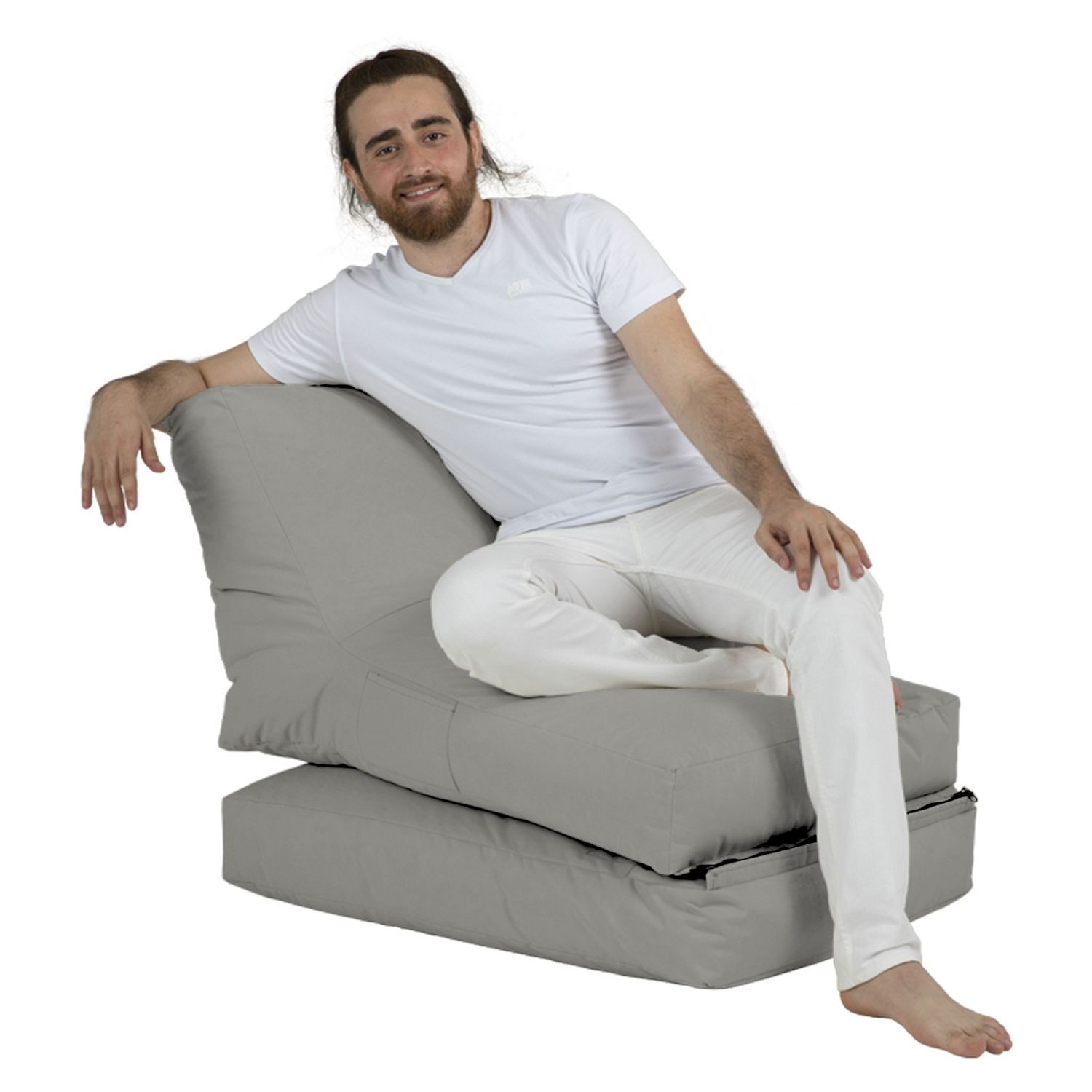 Pufa ogrodowa poducha SIESTA BED szary Pufa ogrodowa poducha SIESTA BED szary