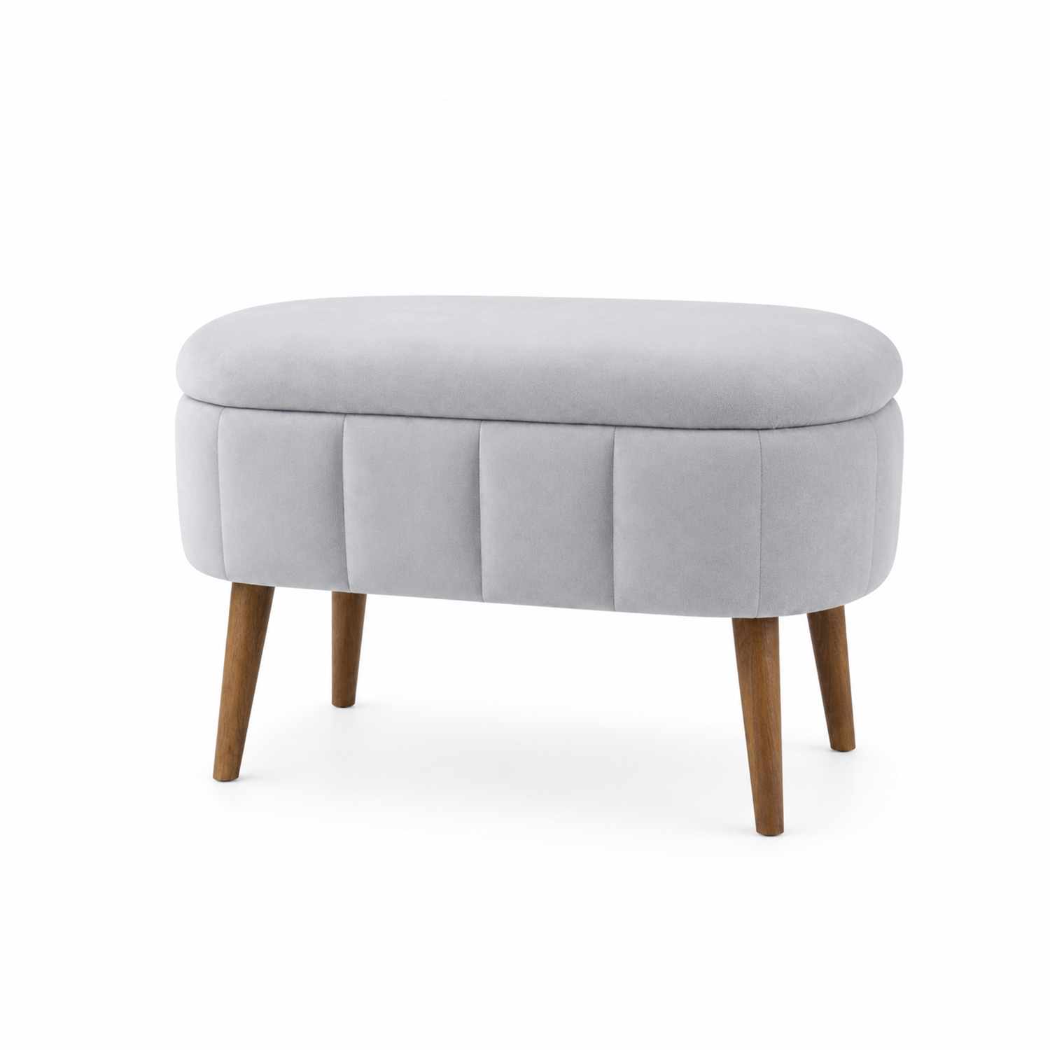 Pufa ze schowkiem MINI OSLO szara