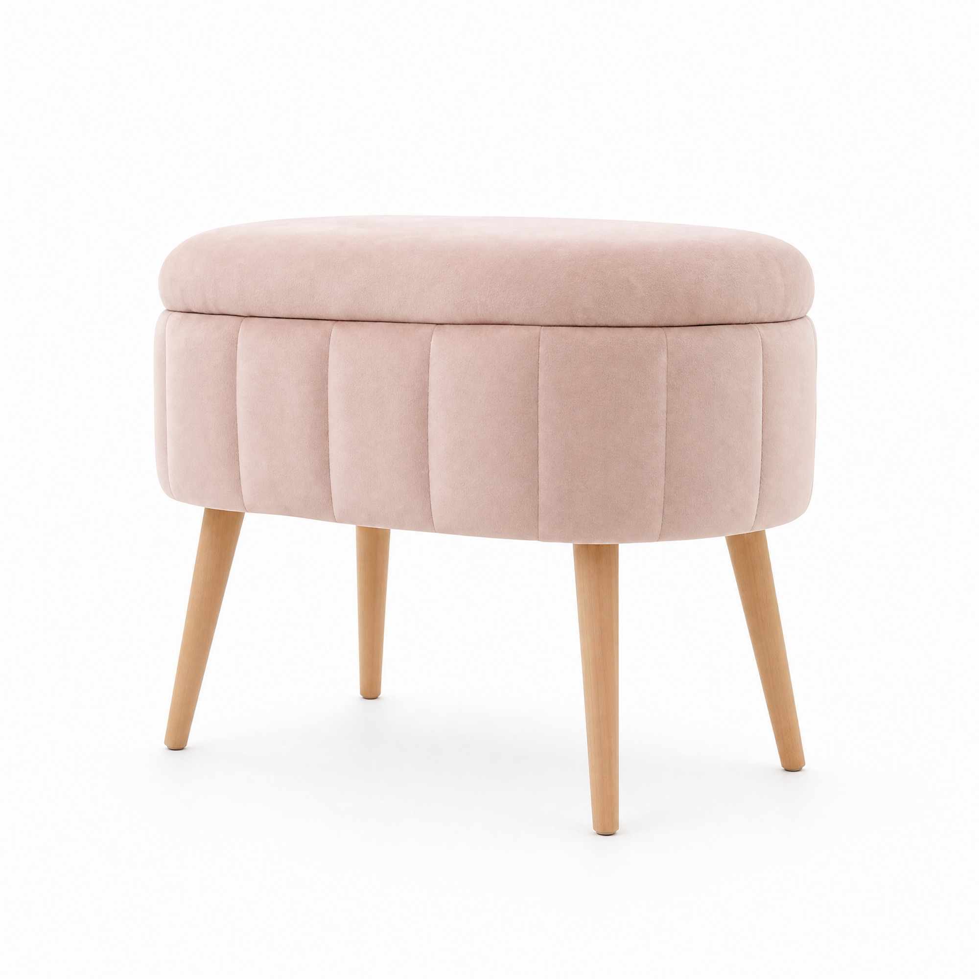 Pufa ze schowkiem MINI OSLO różowa