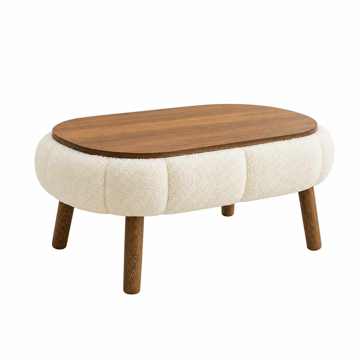 Stolik kawowy PAPATYA 98x60 cm biały Stolik kawowy PAPATYA 98x60 cm biały