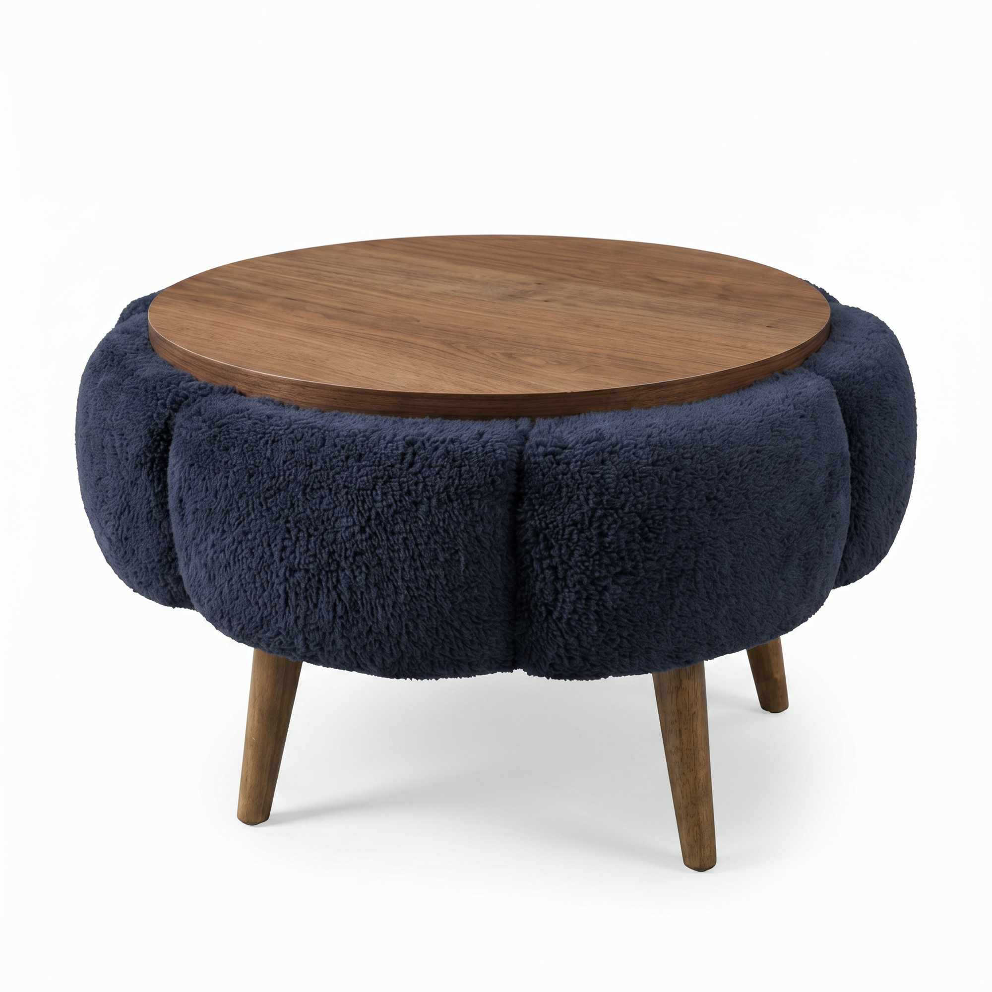 Stolik kawowy PAPATYA 60 cm antracyt orzech