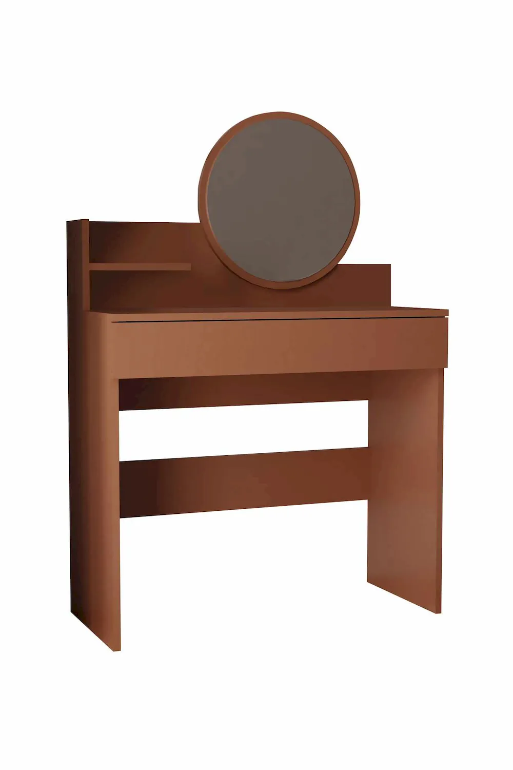 Toaletka z lustrem i szufladą HARMONY Mini Round kolor: sepia Toaletka z lustrem i szufladą HARMONY Mini Round kolor: sepia