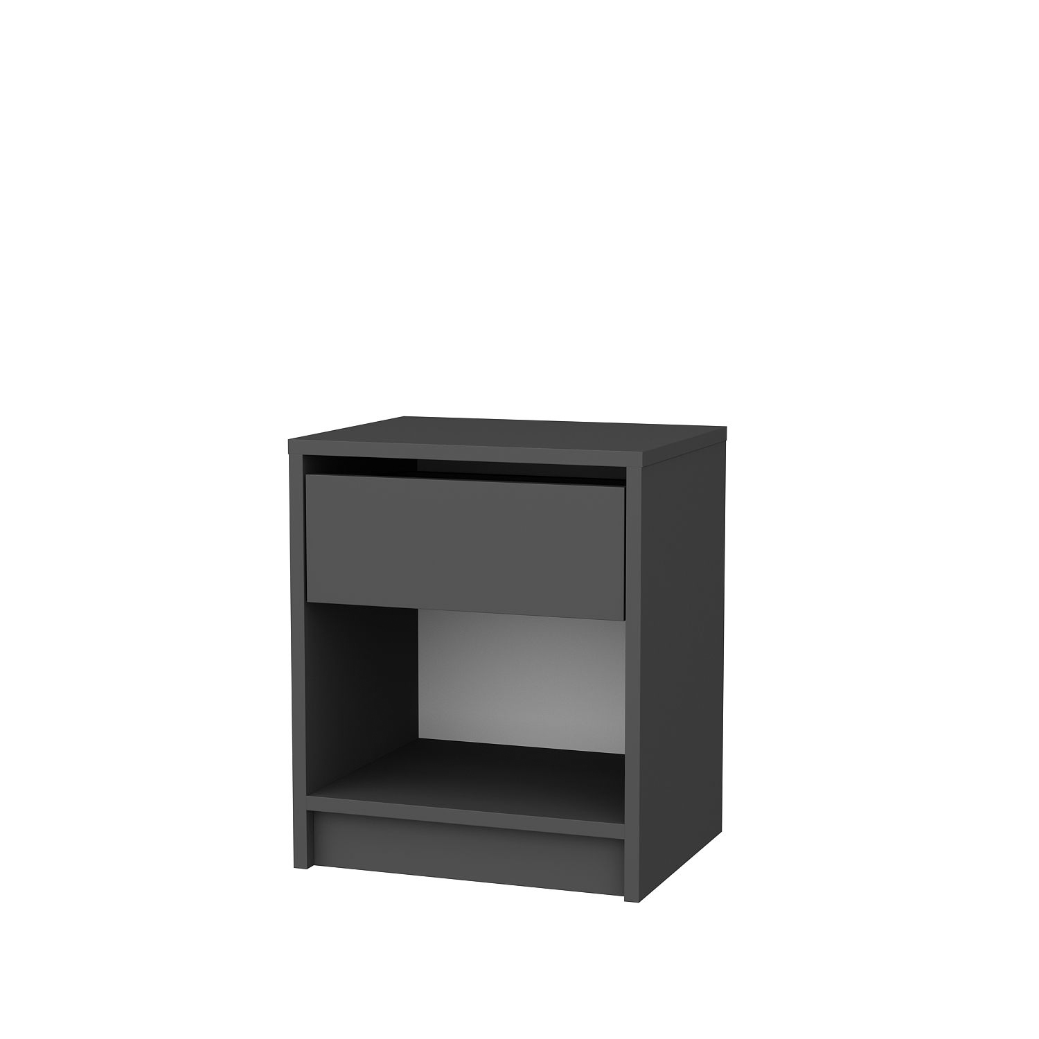 Szafka nocna z 1 szufladą SHERIDAN 45x36x53 antracytowa