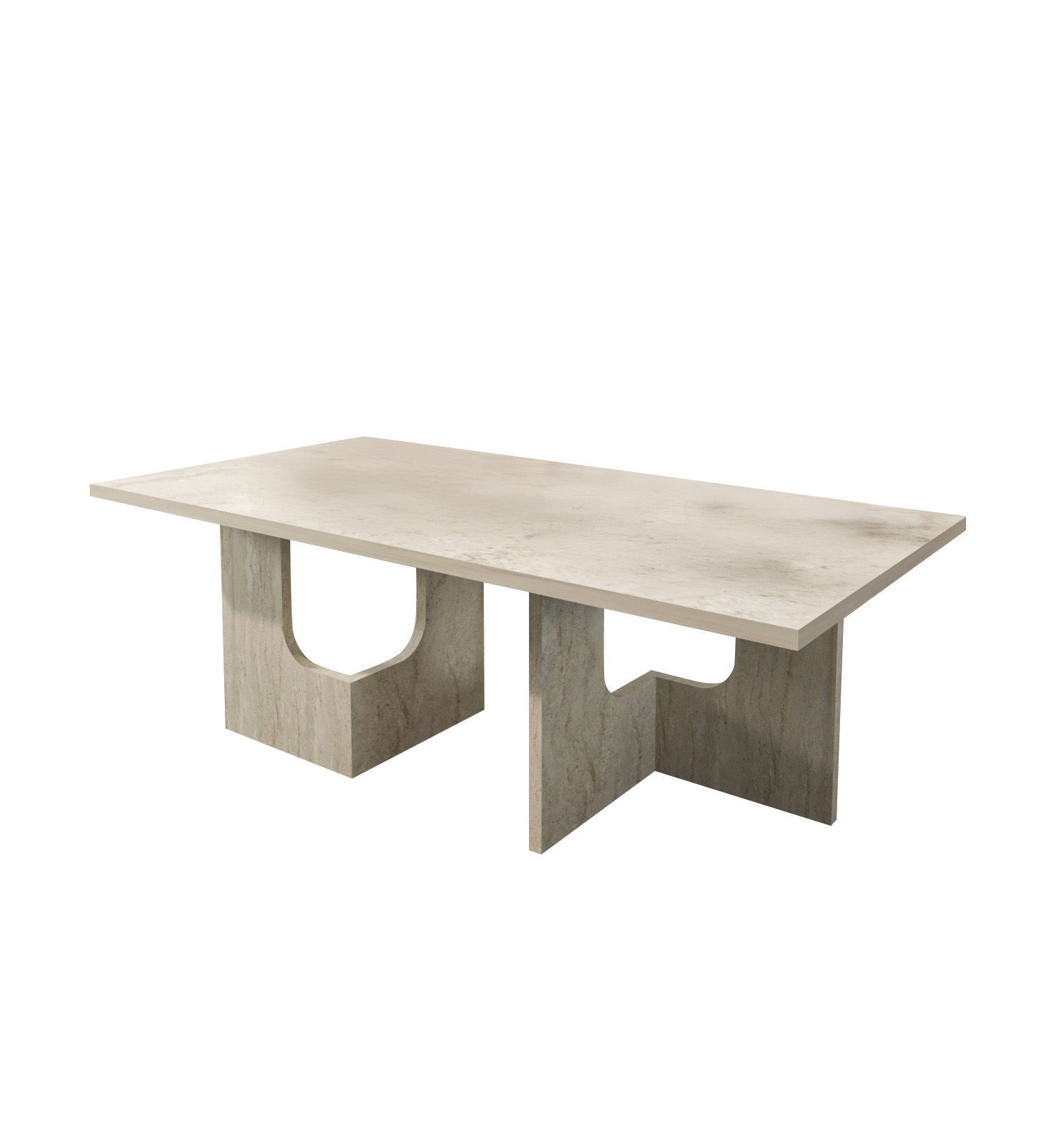 Stolik kawowy TERNI 52x104 cm trawertynowy