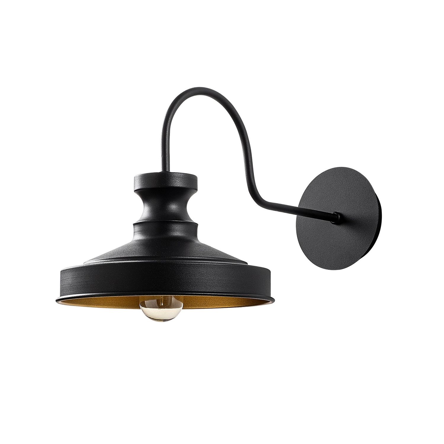 Lampa ścienna BERCESTE A czarna