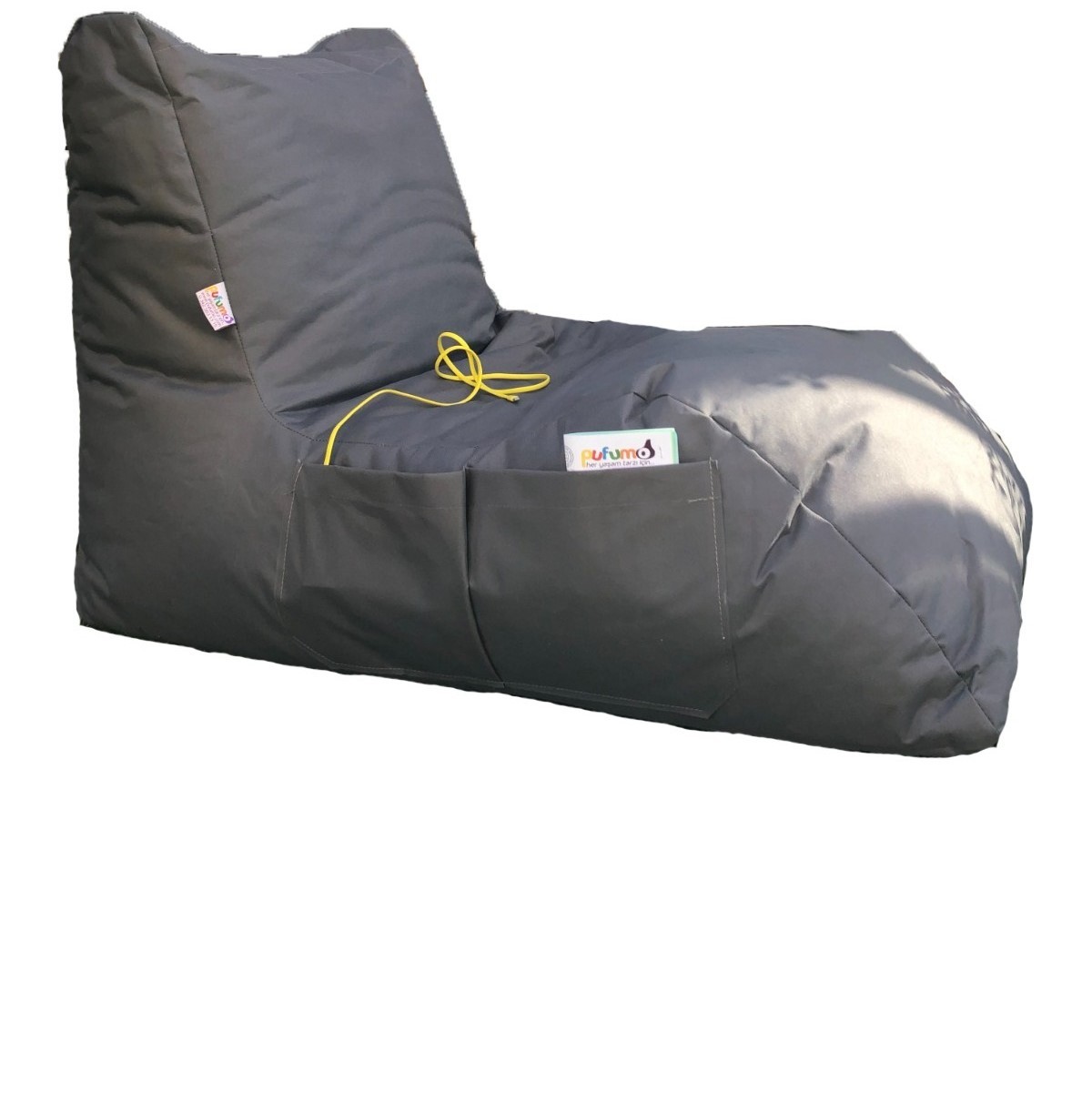 Fotel ogrodowy worek DAYBED szary