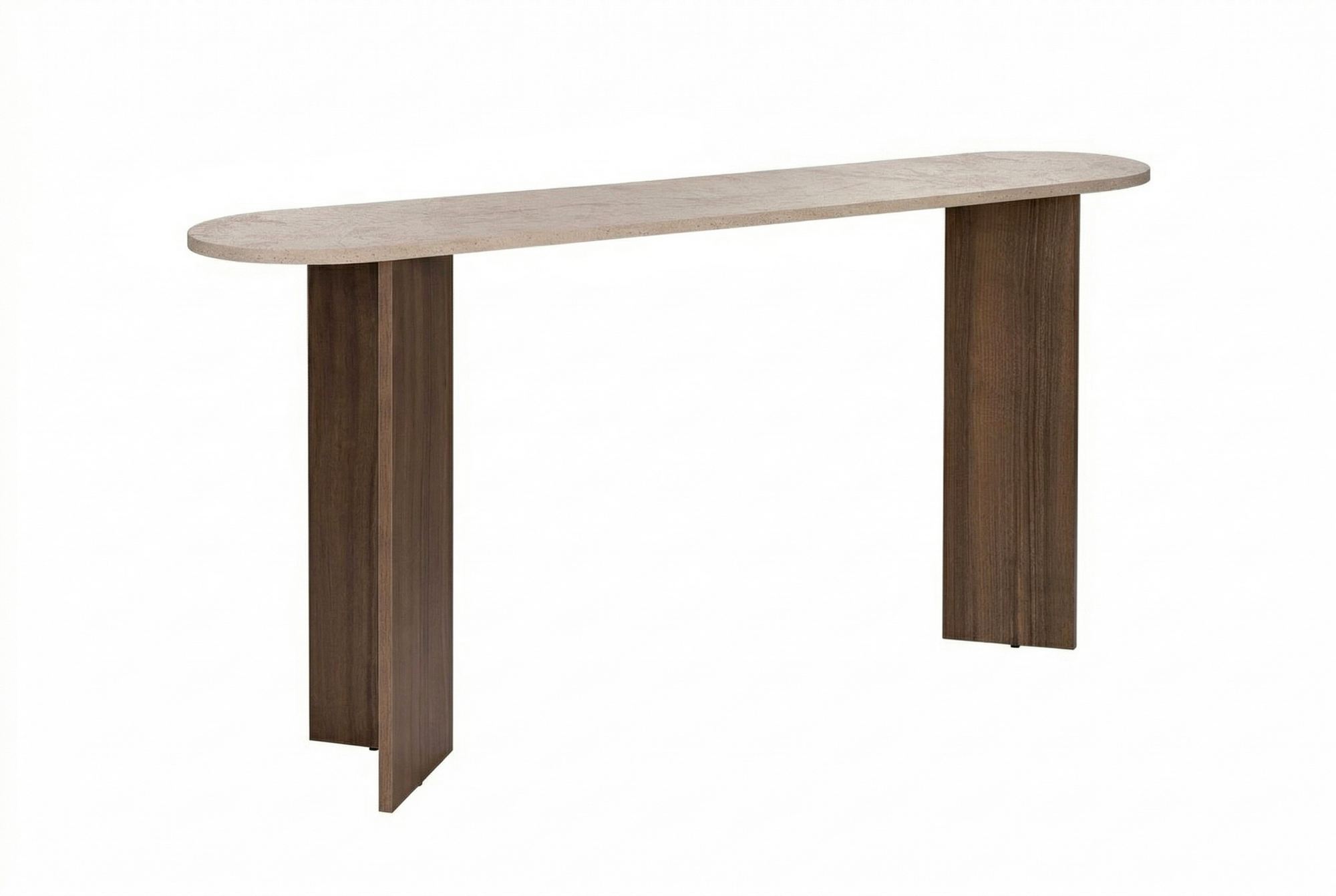 Konsola SIRA 150 cm trawertyn orzech Venezia