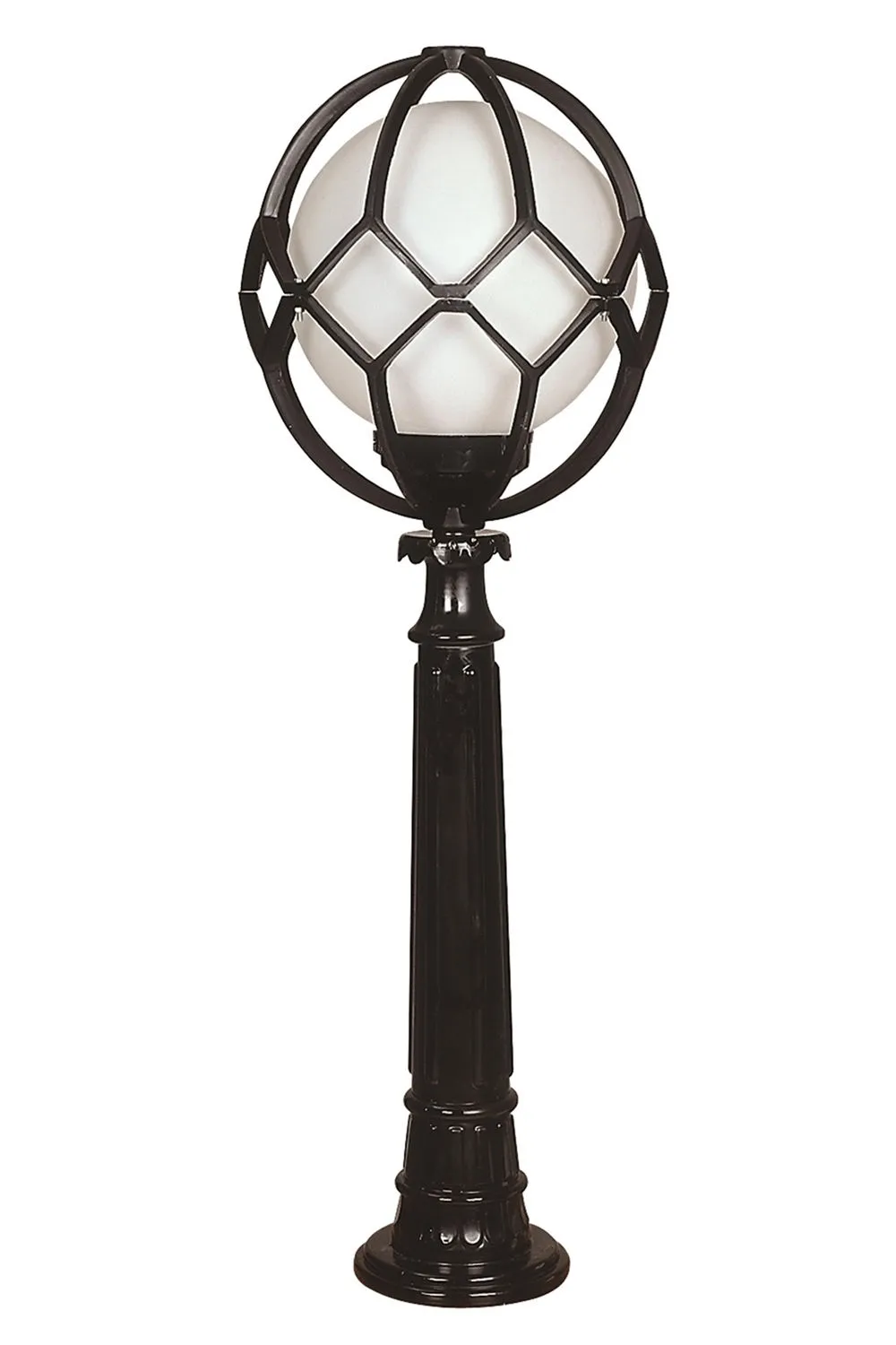 Lampa podłogowa zewnętrzna AVN1117 czarno-biała