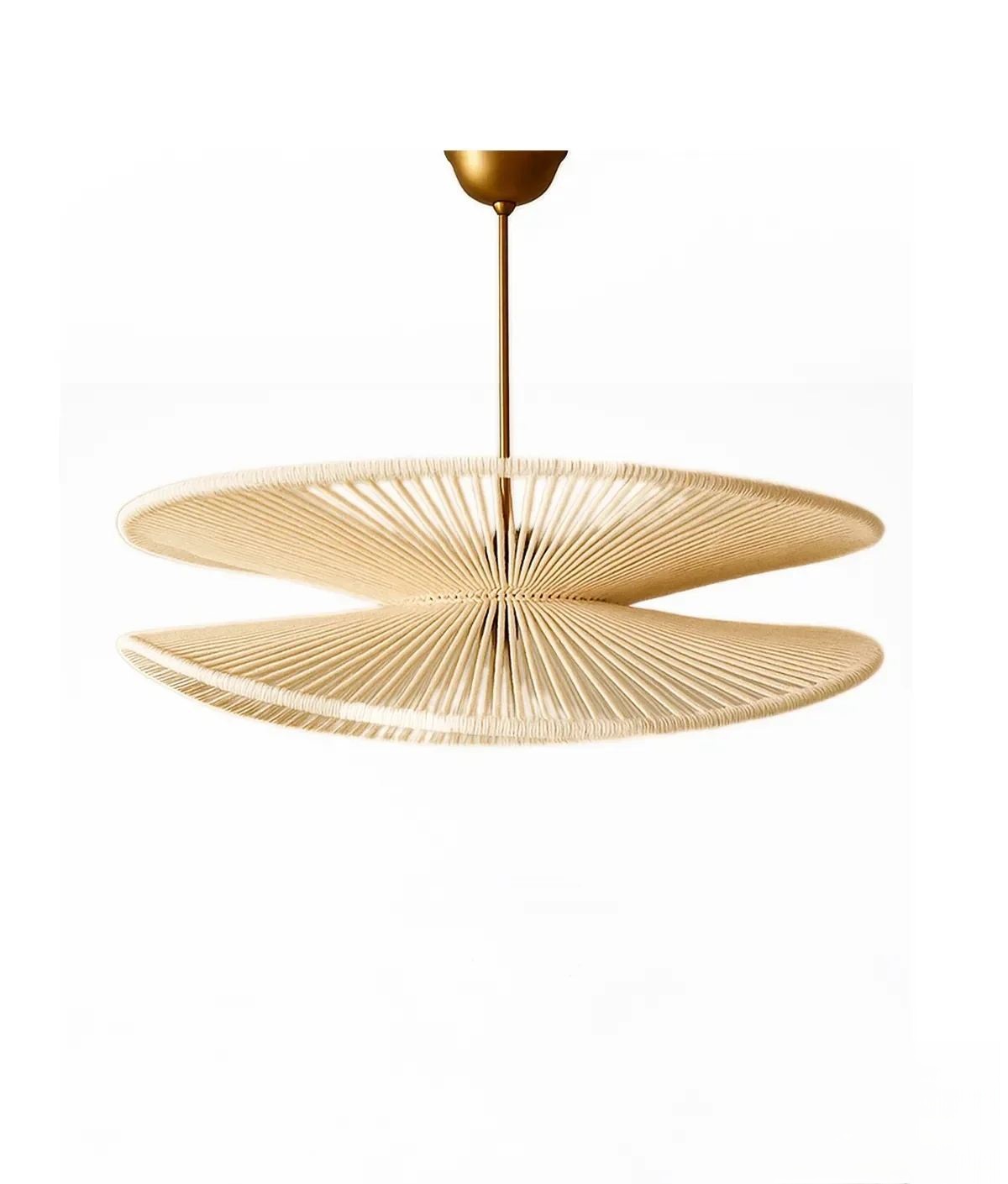 Lampa wisząca BK170 makrama ecru złoty Lampa wisząca BK170 makrama ecru złoty