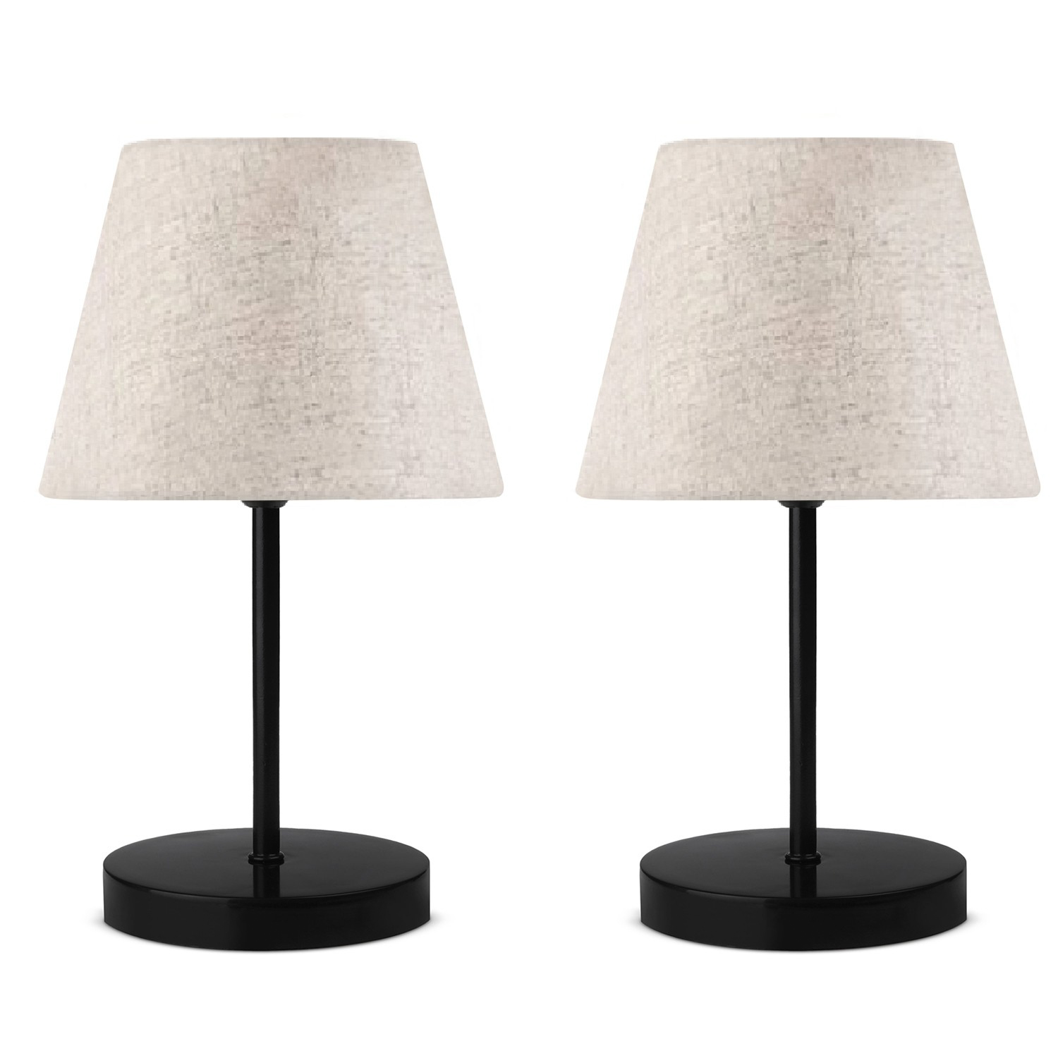 Lampy stołowe  AYD 2570 zestaw 2 sztuk kremowy czarny
