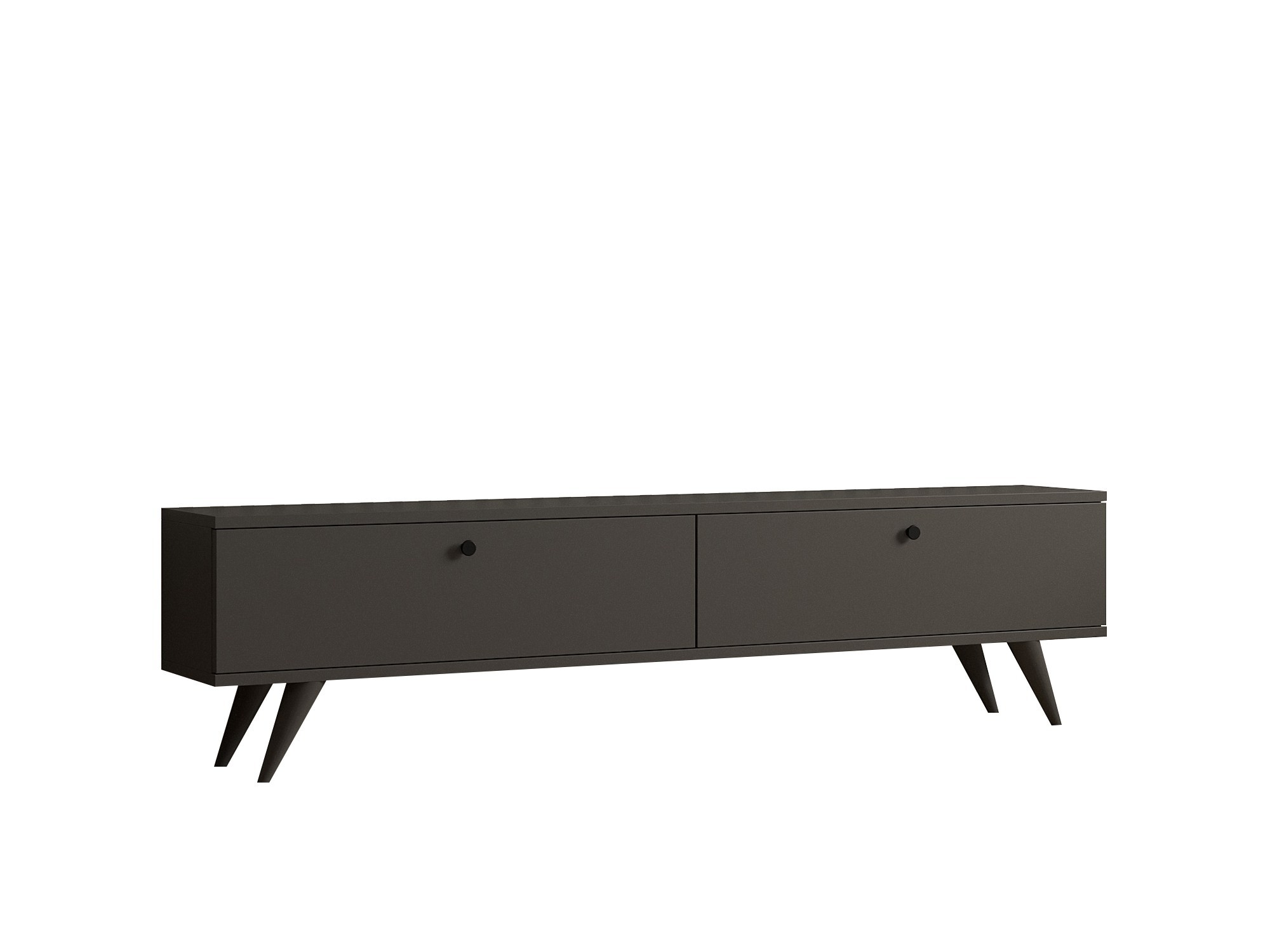 Szafka RTV PARIS z 2 klapami 160 cm antracytowa Szafka RTV PARIS z 2 klapami 160 cm antracytowa