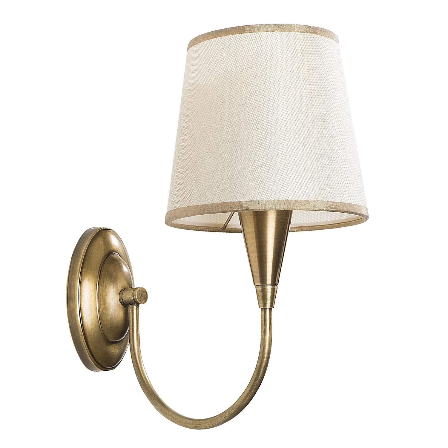 Lampa ścienna kinkiet PARDO 3031 mosiądz beżowym Lampa ścienna kinkiet PARDO 3031 mosiądz beżowym