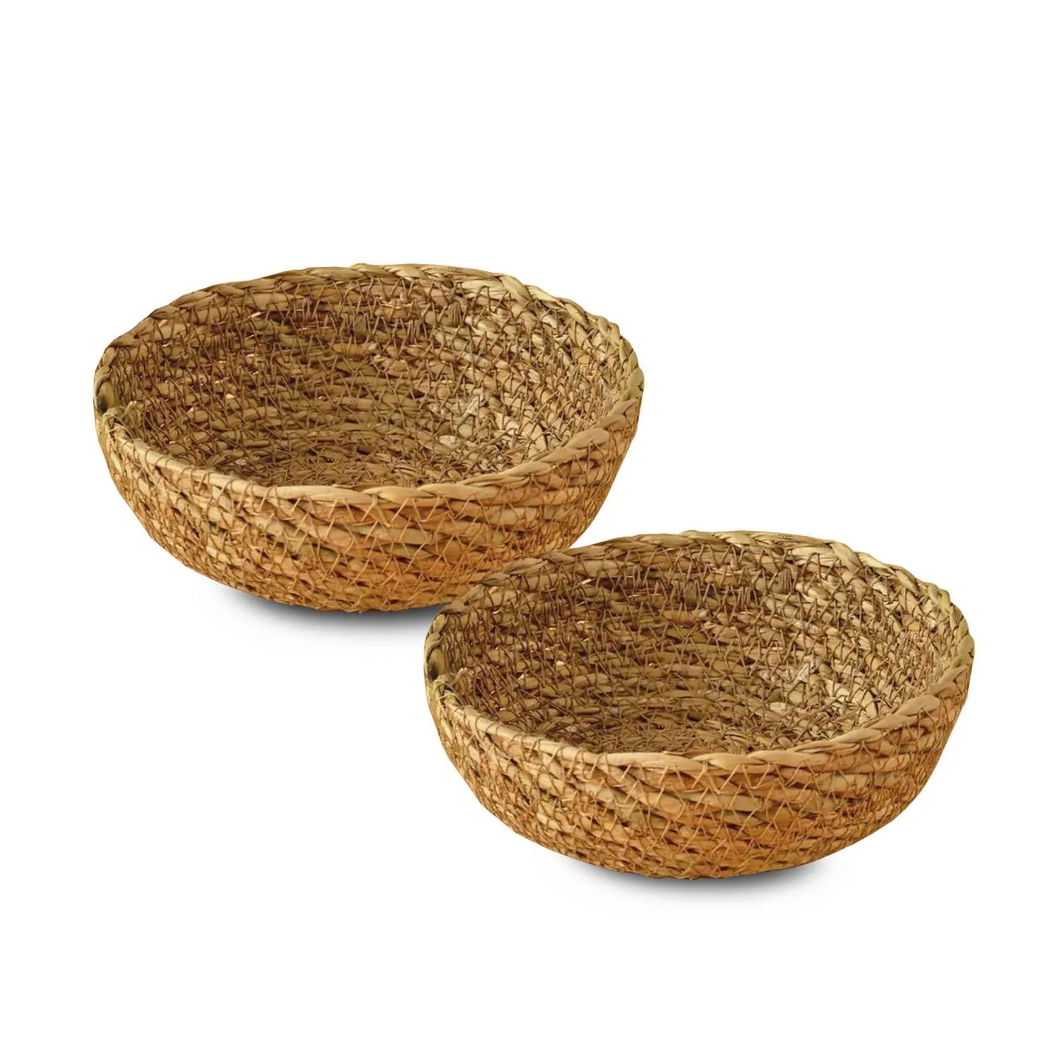 Zestaw 2 koszyków 15 cm brązowy Zestaw 2 koszyków 15 cm brązowy