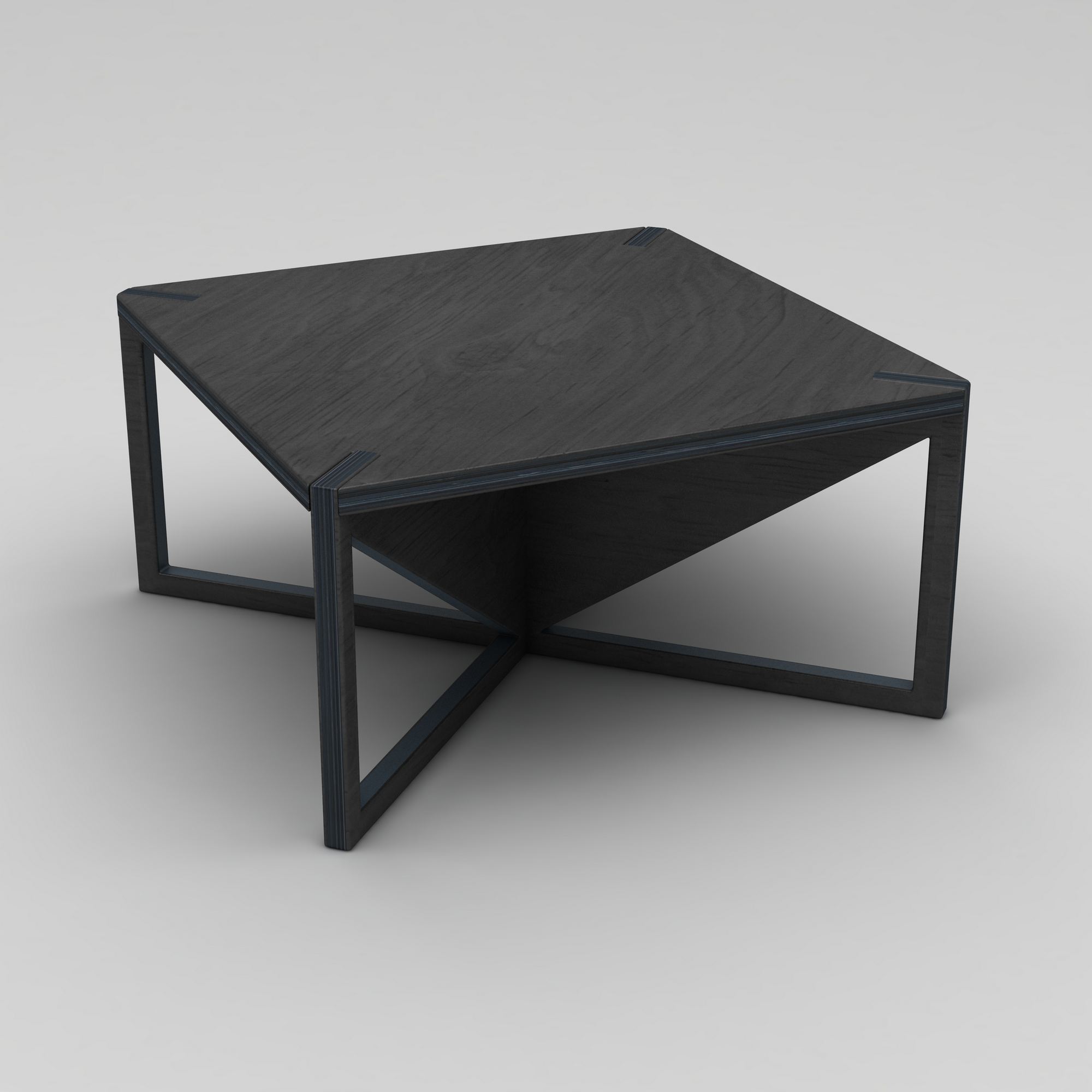 Stolik kawowy NIGER 75 cm czarny