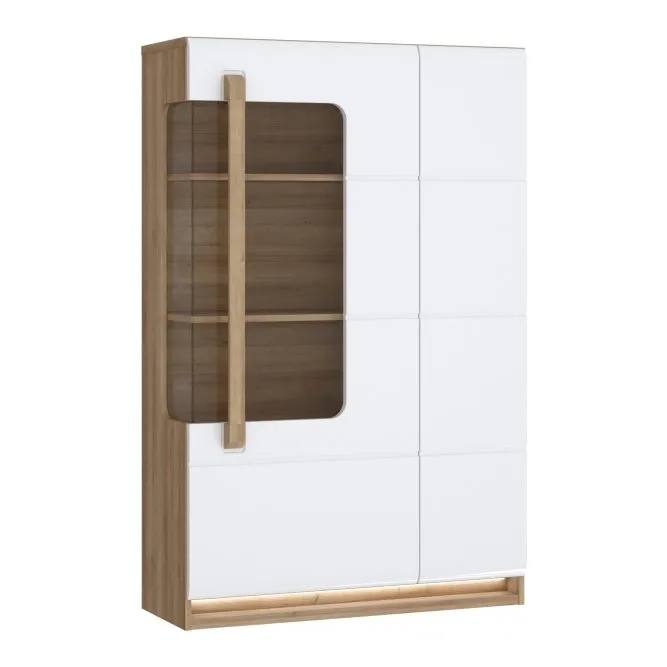 Witryna 2-drzwiowa ATTENTION 90 cm P Dąb Riviera biały Witryna 2-drzwiowa ATTENTION 90 cm P Dąb Riviera biały