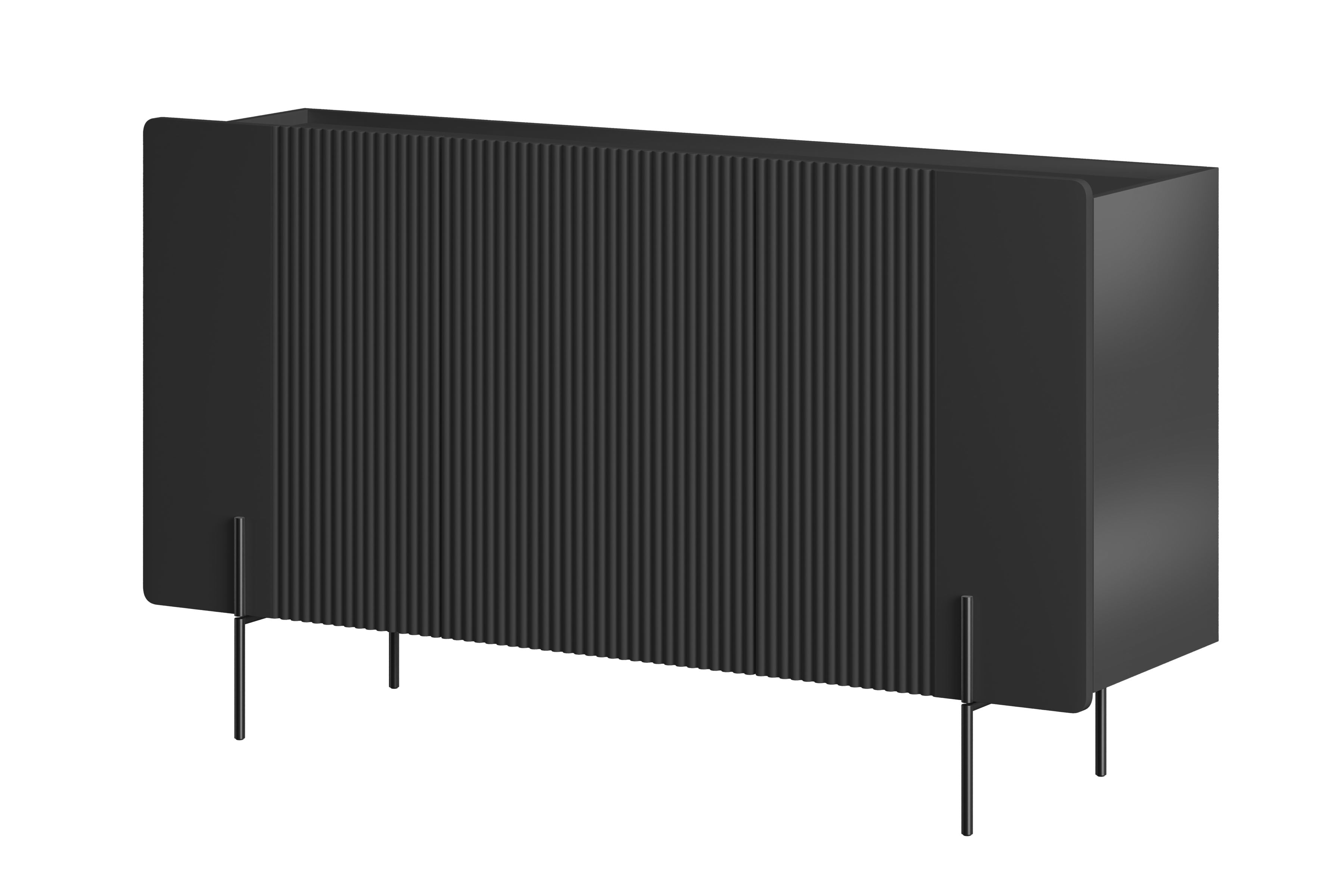 Komoda 3-drzwiowa MALMI 150cm - czarna