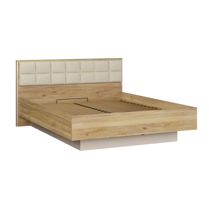 Łóżko z pojemnikiem i oświetleniem BELLEVUE 160x200 Piaskowy Dąb Mauvella Łóżko z pojemnikiem i oświetleniem BELLEVUE 160x200 Piaskowy Dąb Mauvella