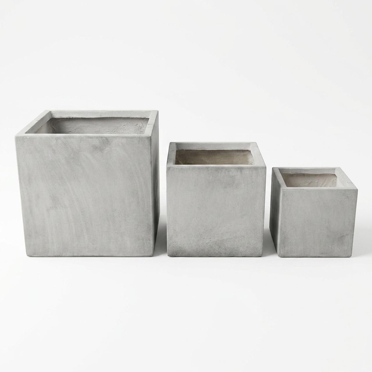 Donice zewnętrzne GAP115 Zestaw 3 sztuk beton beżowy Donice zewnętrzne GAP115 Zestaw 3 sztuk beton beżowy