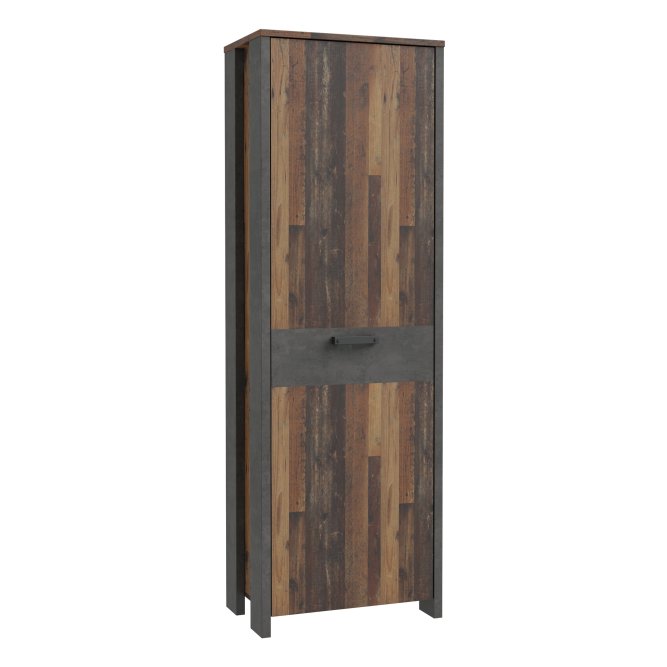 Szafa CLIF L 1-drzwiowa z panelem 67 cm,old wood vintage, beton Szafa CLIF L 1-drzwiowa z panelem 67 cm,old wood vintage, beton