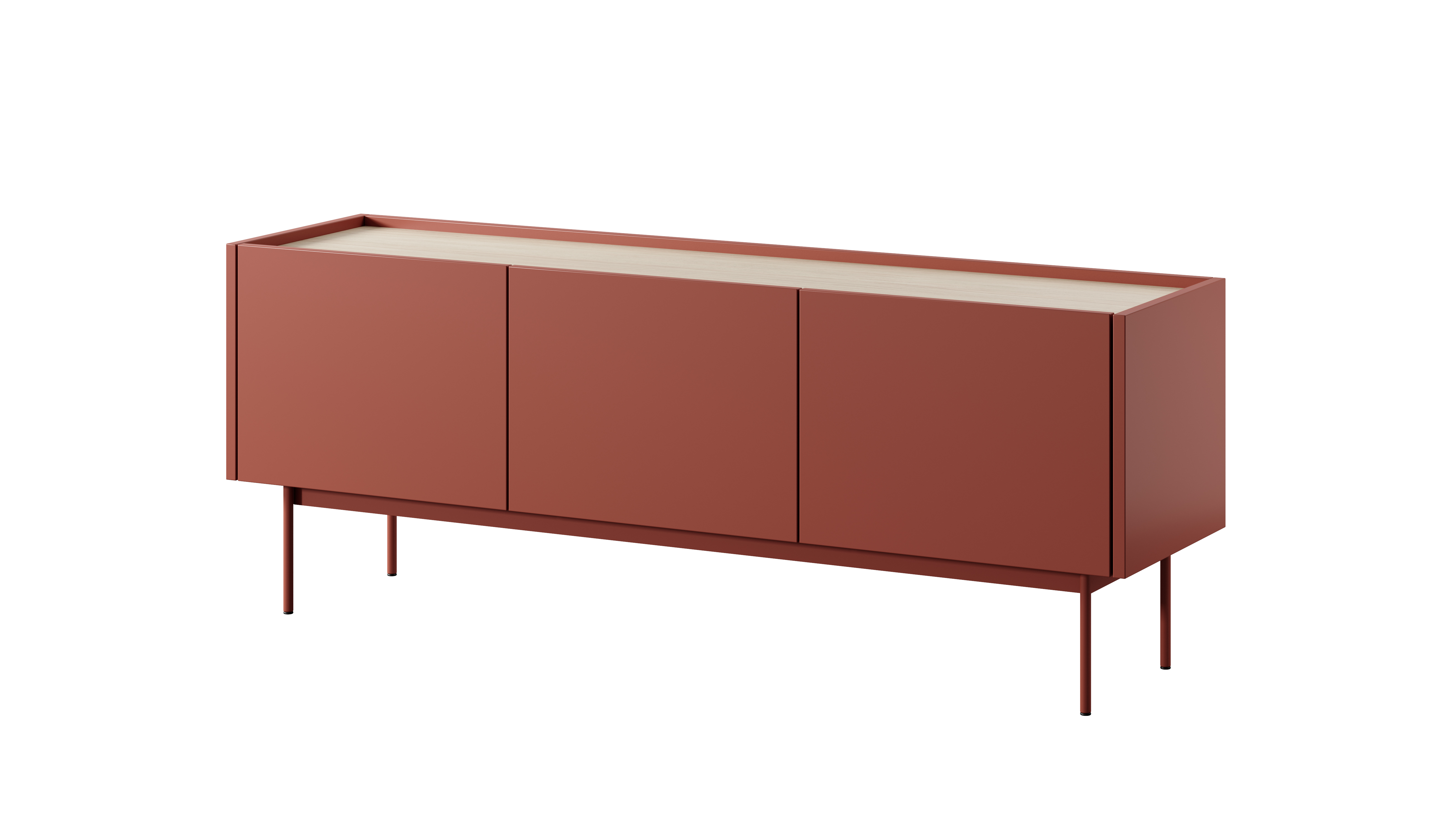 Szafka RTV 3-drzwiowa COLOR ceglasty Szafka RTV 3-drzwiowa COLOR ceglasty